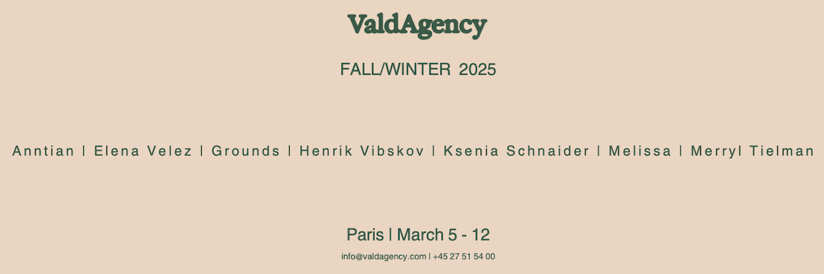VALD AGENCY FW25 BANNER